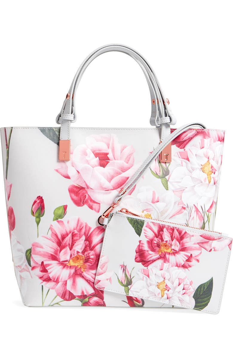 Ted Baker London Adjustable Handle Leather Tote, Alternate, color,