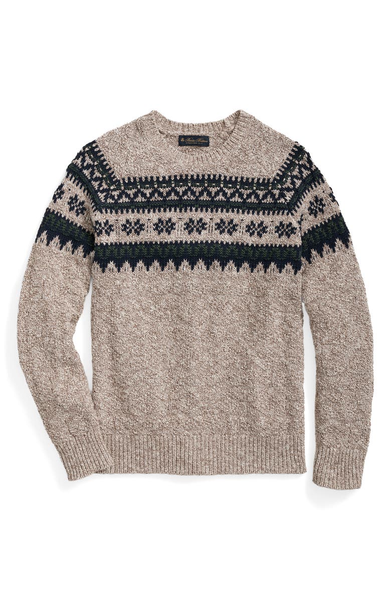Brooks Brothers Fair Isle Sweater, Main, color, Cttragfi