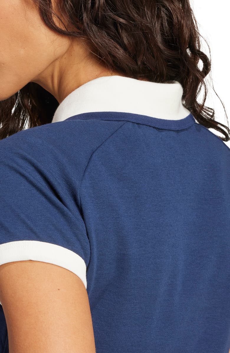 adidas Trefoil Logo Stretch Cotton Piqué Polo, Alternate, color, Nindig