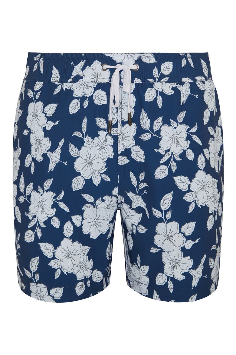 Stretch Volley Swim Trunks, Alternate, color, SKY MULTI