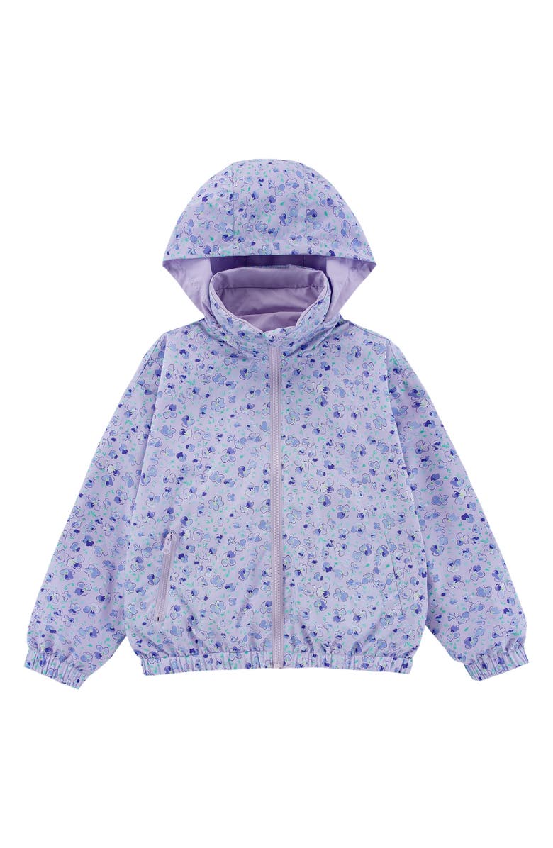 CALONIE Kids' Max Rain Water Repellent Reversible Windbreaker, Main, color, Purple