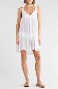 Cover-Up Dress with Spaghetti Straps