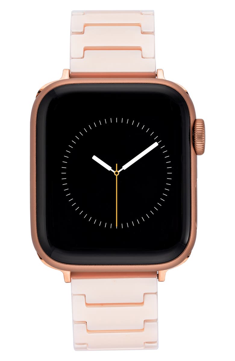 Anne Klein Ceramic & Stainless Steel 12.7mm Apple Watch<sup>®</sup> Watchband, Alternate, color, 