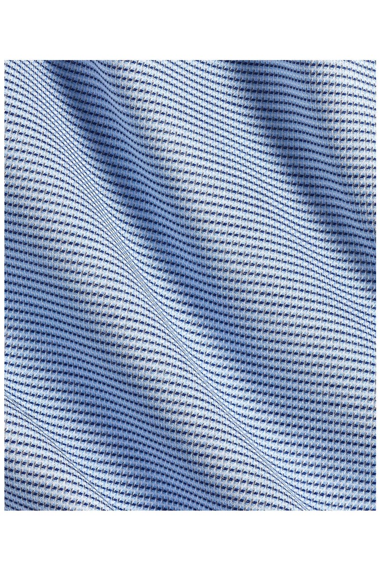 Trim Fit Stretch Micro Twill Shirt, Alternate, color, SKY/ NAVY