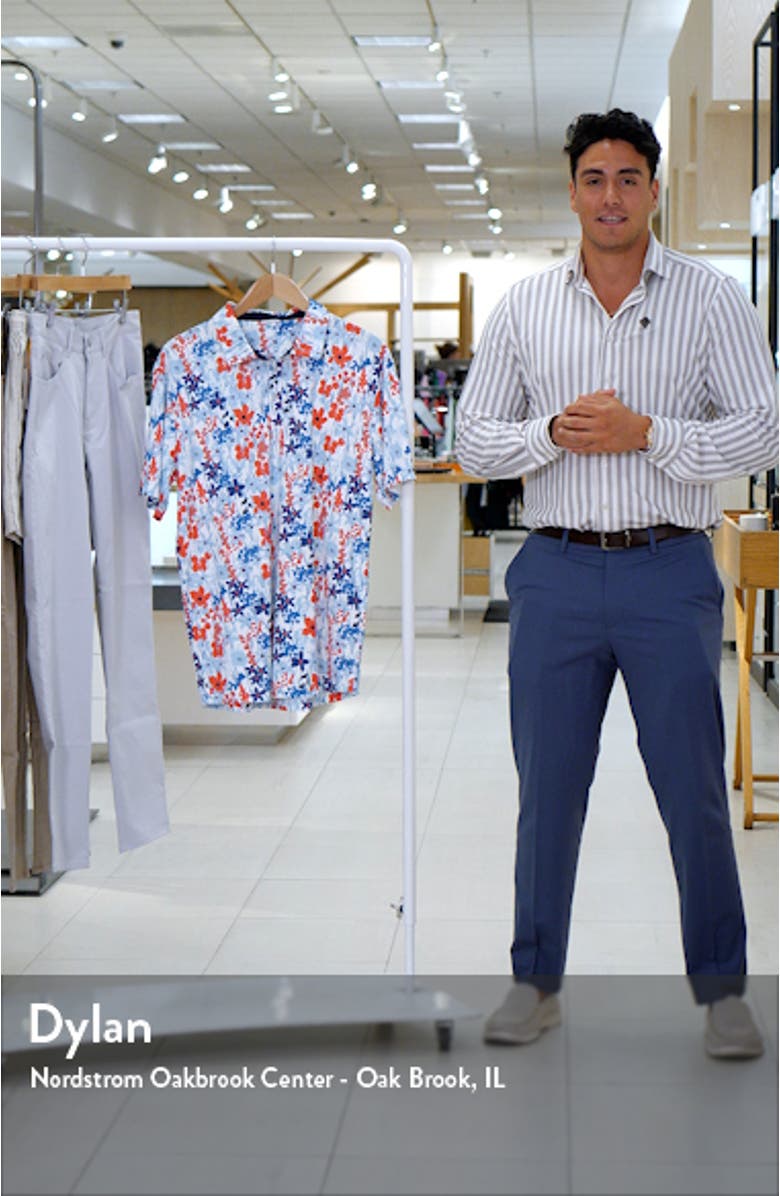 Lundy Floral Golf Polo, sales video thumbnail