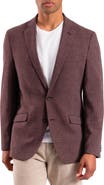 SAVILE ROW CO Burgundy Plaid Sport Coat