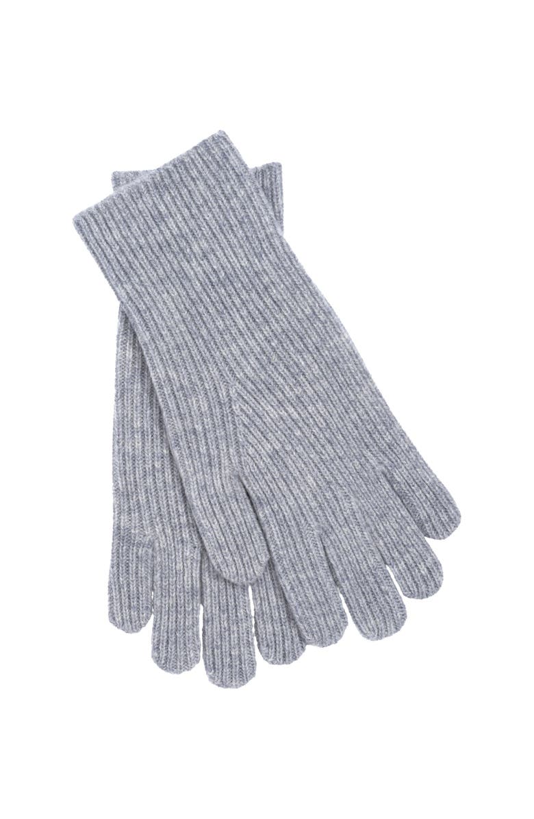Echo Ribbed Glove, Main, color, Silver