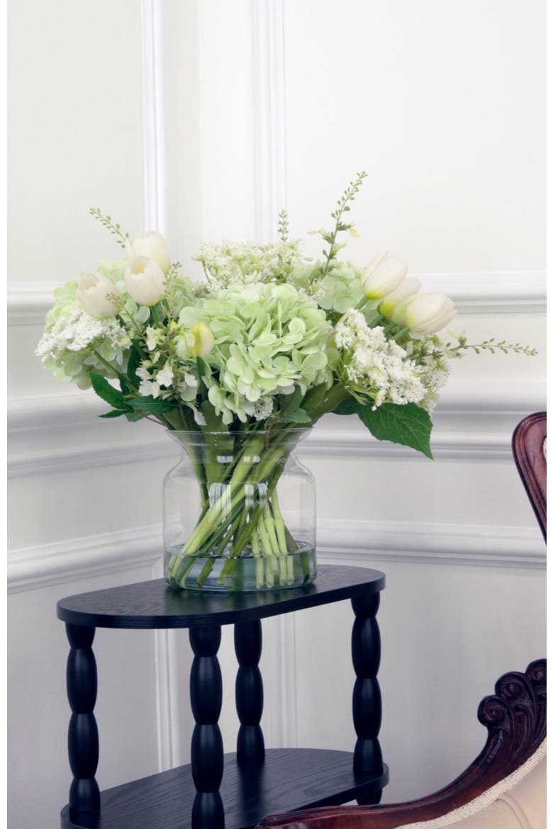 Tulip Hydrangea Jar, Main, color, Mint Green