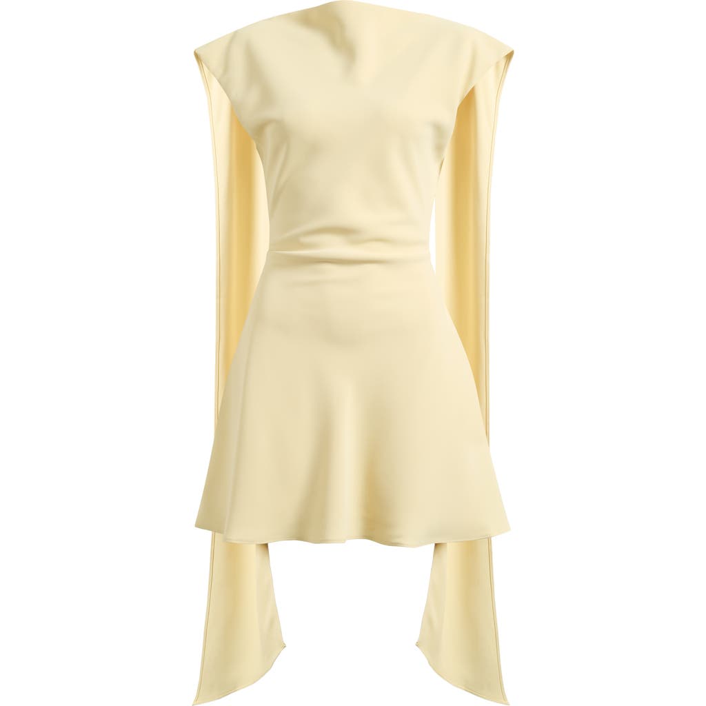 Odd Muse Drape Minidress In Lemon