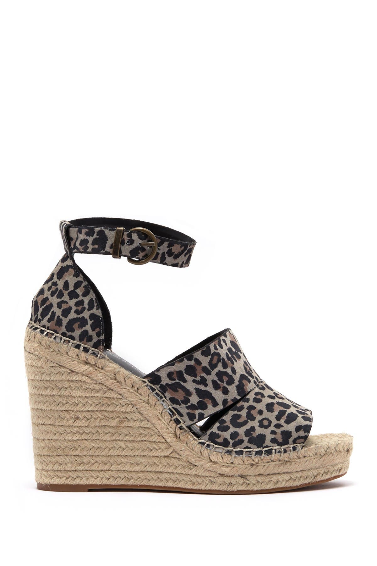 Sannibel Platform Wedge Sandal, Alternate, color, LEOPARD FAUX SUEDE