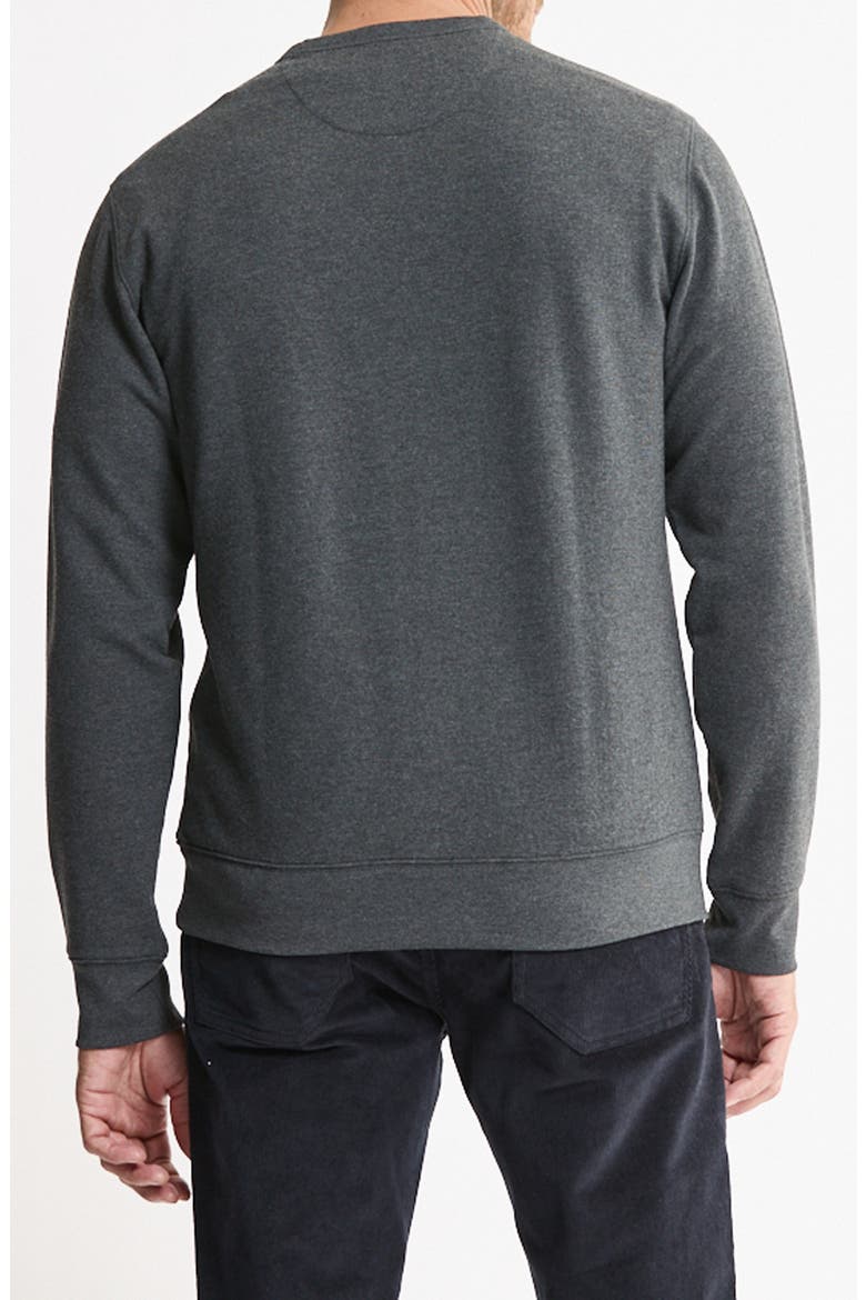 Soft Touch Fleece Crewneck Sweater, Alternate, color, GREY HEATHER