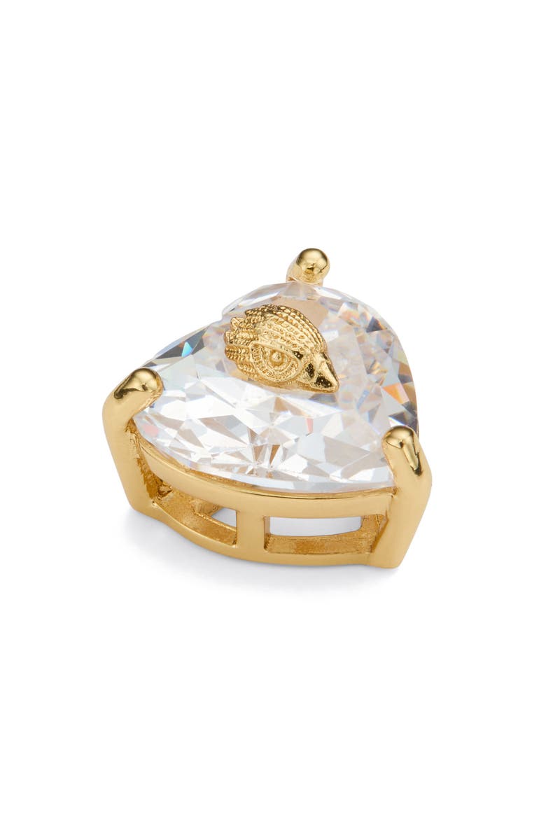 Crystal Heart Stud Earrings, Alternate, color, GOLD/ CRYSTAL