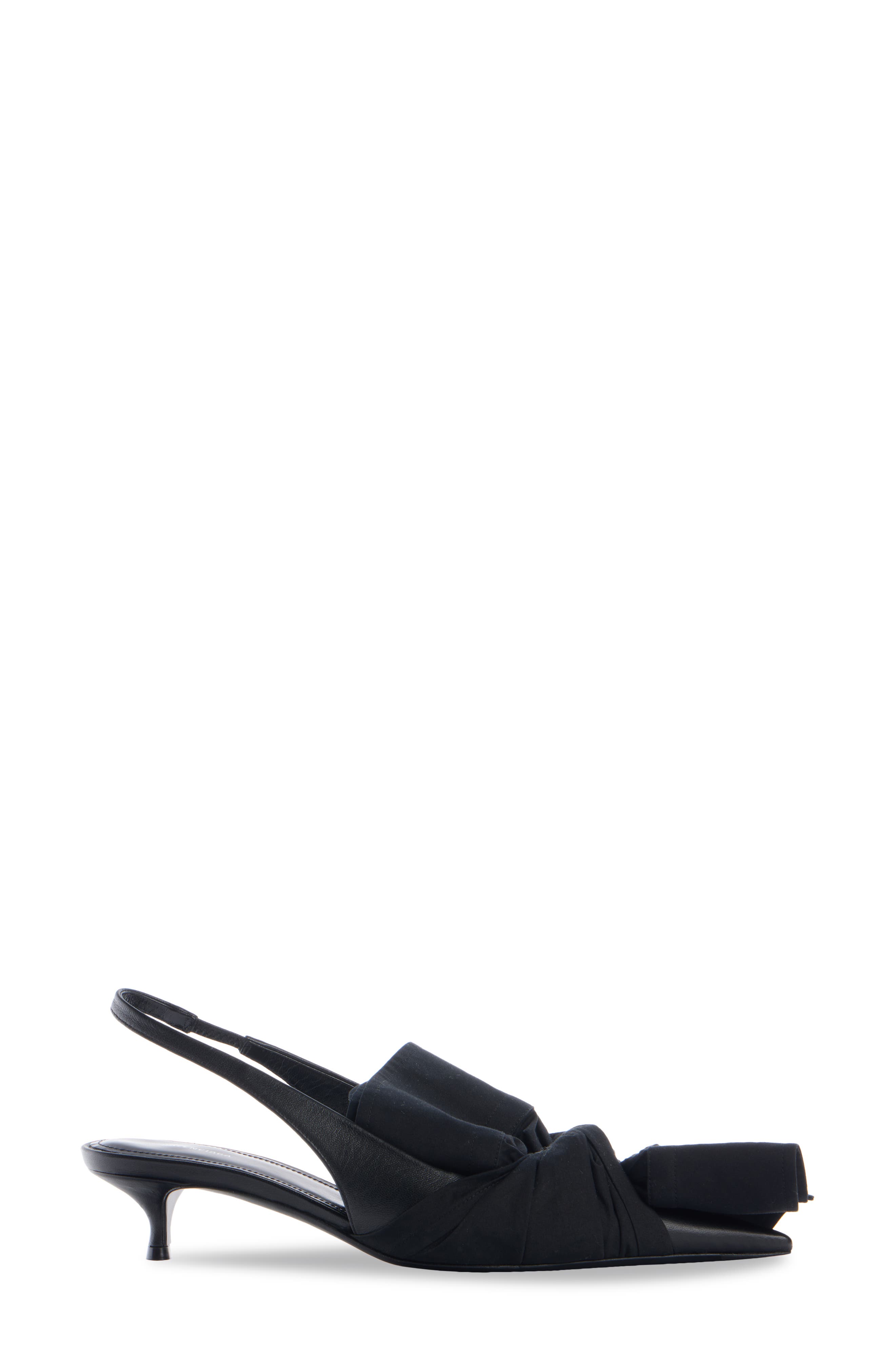 Balenciaga Chemise Pointed Toe Slingback Pump, Alternate, color, Black