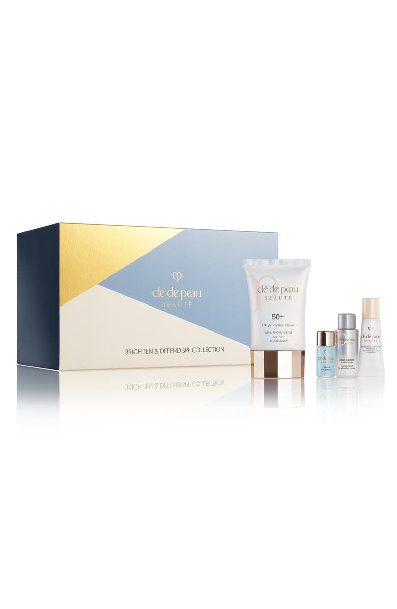 Clé de Peau Beauté Brighten & Defend SPF Skin Care Set, Alternate, color, 