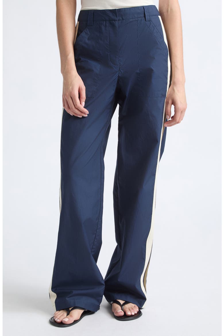 Isabelle Side Stripe Pants, Main, color, MIDNIGHT
