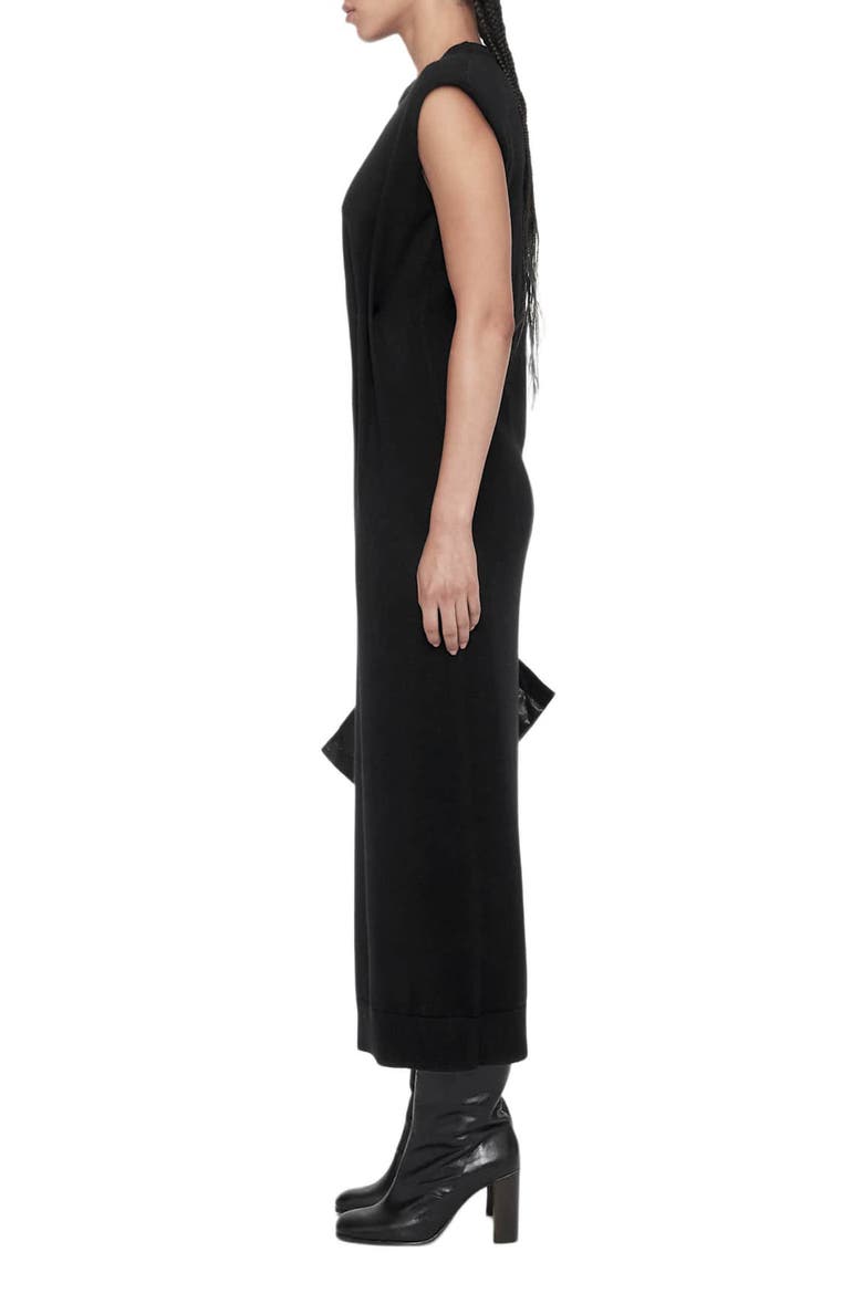 Kayla Merino Wool Dress, Alternate, color, BLACK