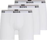 BOSS 3-Pack Power Stretch Cotton Boxer Briefs