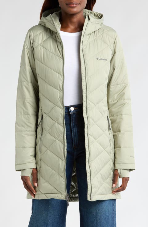 Heavenly Long Water Resistant Insulated Hooded Coat