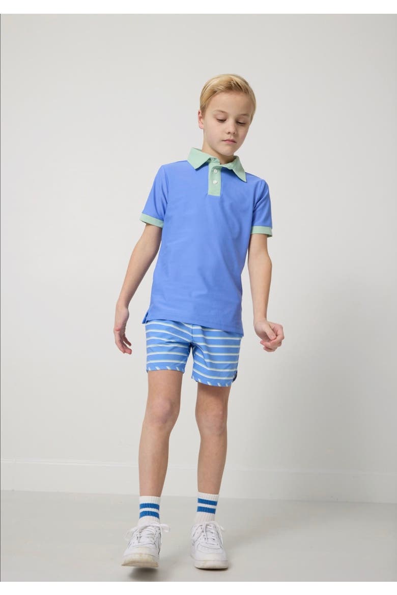 Super Short Lined, Alternate, color, Sky Blue Stripe