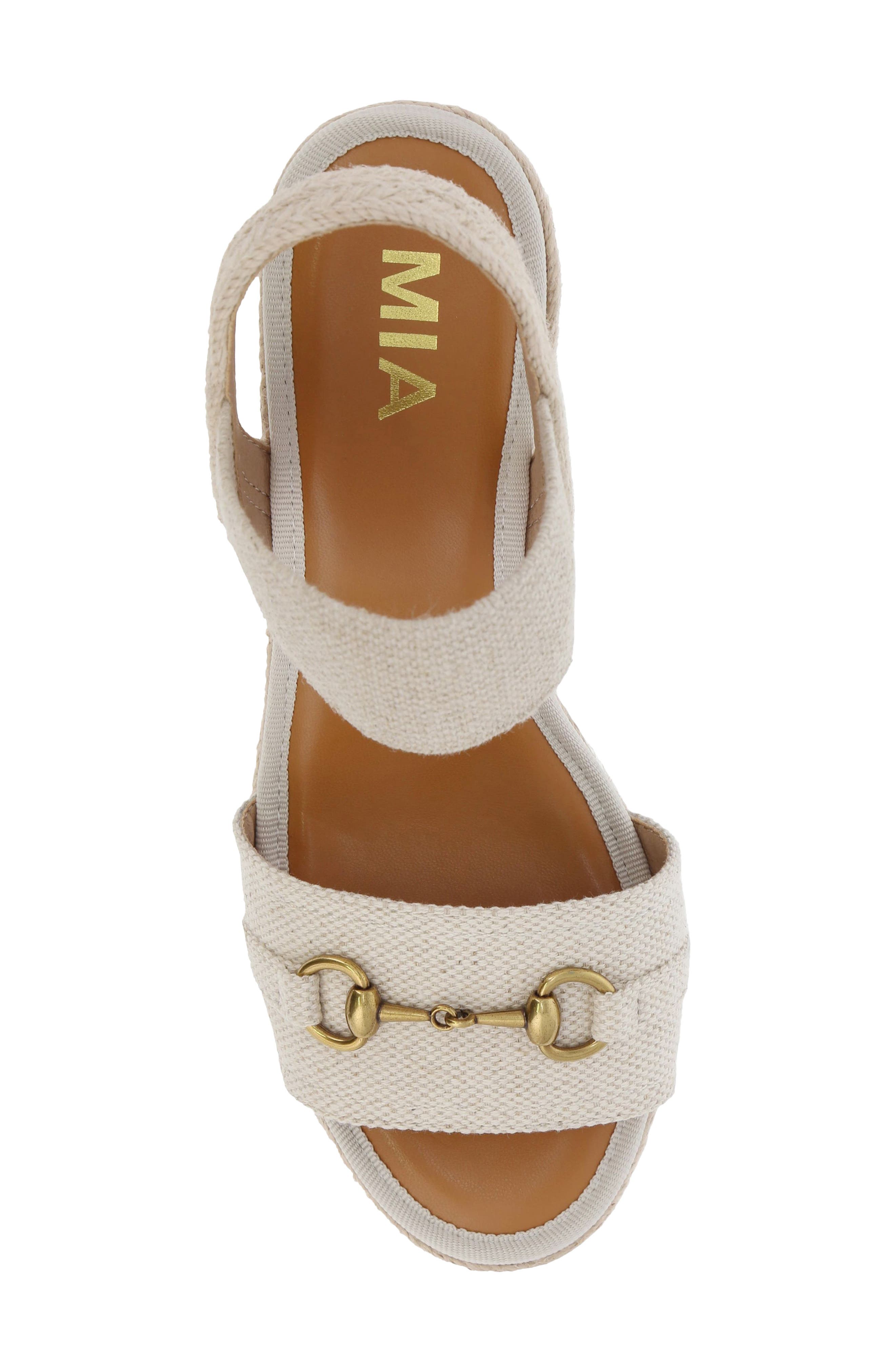 MIA Barossa Wedge Sandal, Alternate, color, Natural