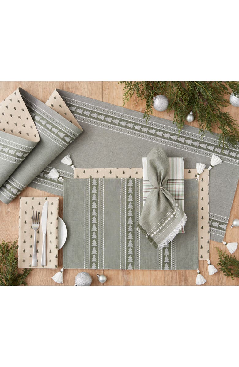 Design Imports Tree Dots 4-Piece Napkin Set, Alternate, color, Tree Dots