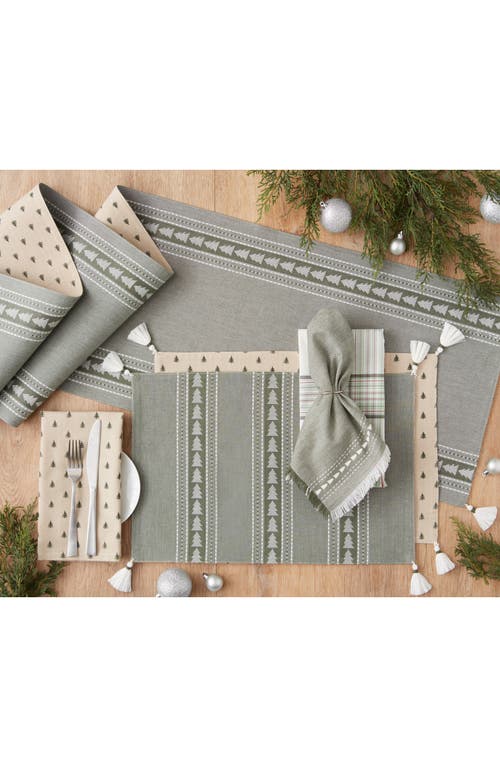 Design Imports Tree Dots 4-piece Napkin Set In Neutral