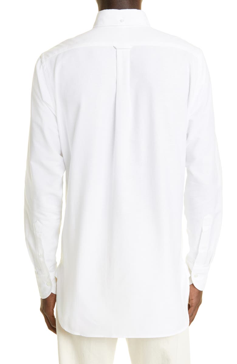 Drake's Oxford Cotton Button-Down Shirt, Alternate, color,