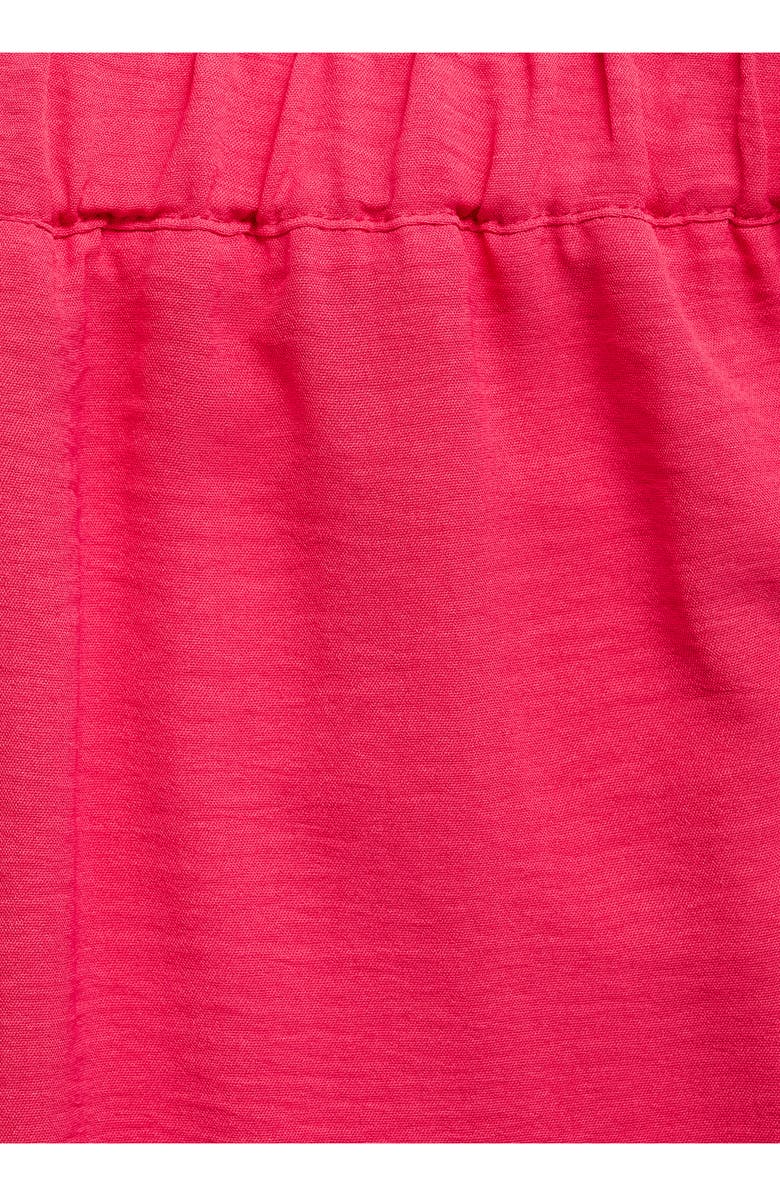 MANGO Textured Flowy Pants, Alternate, color, Strawberry