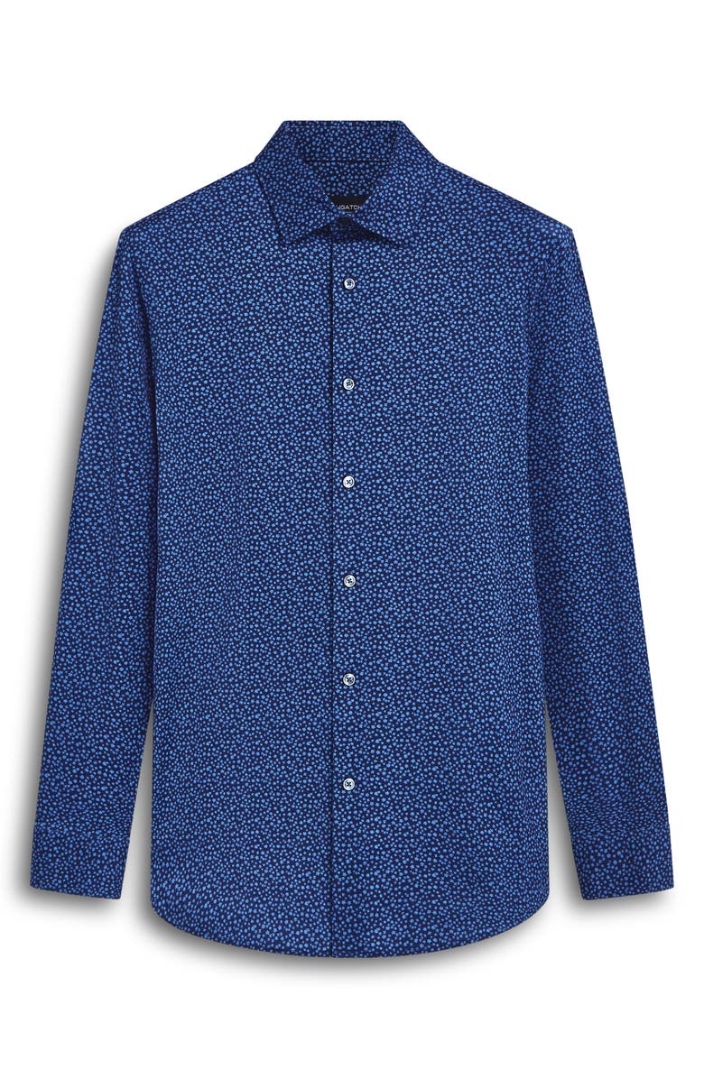 Bugatchi OoohCotton<sup>®</sup> Floral Print Button-Up Shirt, Alternate, color, 