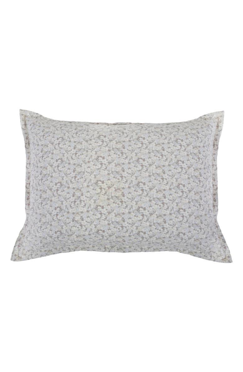 Pom Pom at Home June Pillow Sham, Main, color, Ocean/ Grey