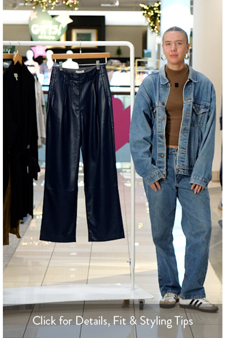 Pleated Straight Leg Pants video