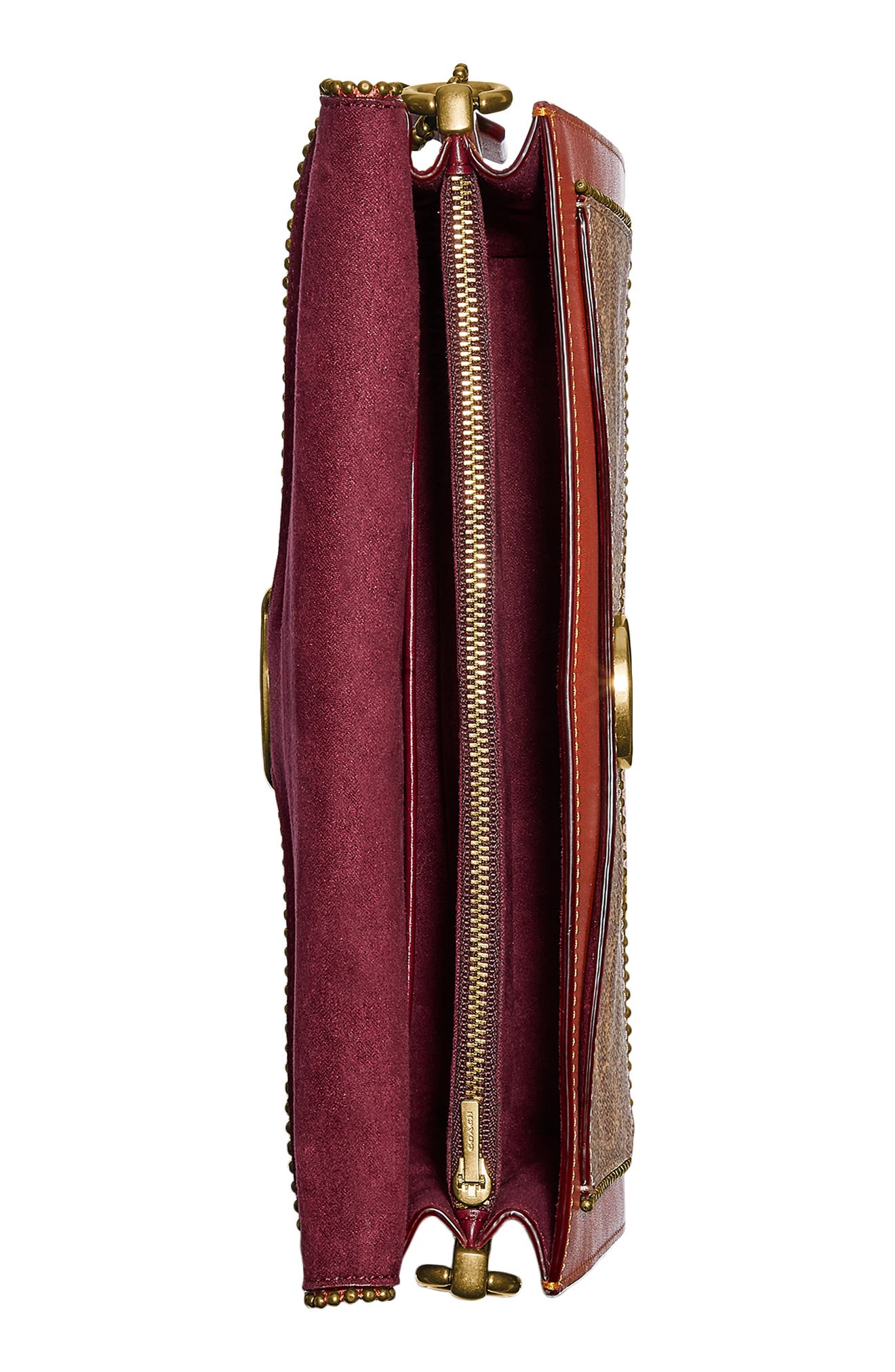 COACH Tabby 26 Coated Canvas & Leather Shoulder Bag, Alternate, color, 