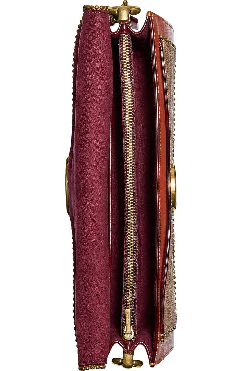 COACH Tabby 26 Coated Canvas & Leather Shoulder Bag, Alternate, color,