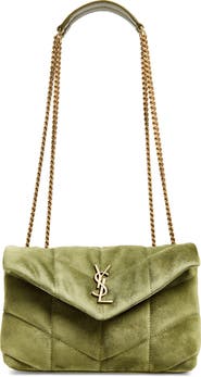 Saint Laurent Puffer Toy Suede Crossbody Bag