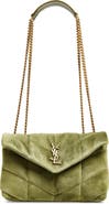 Saint Laurent Puffer Toy Suede Crossbody Bag