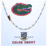 Color Shout Uiversity of Florida Side Necklace