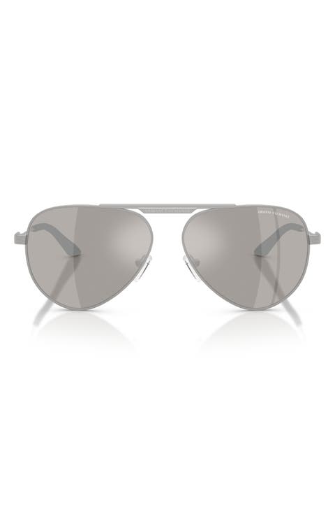58mm Aviator Sunglasses