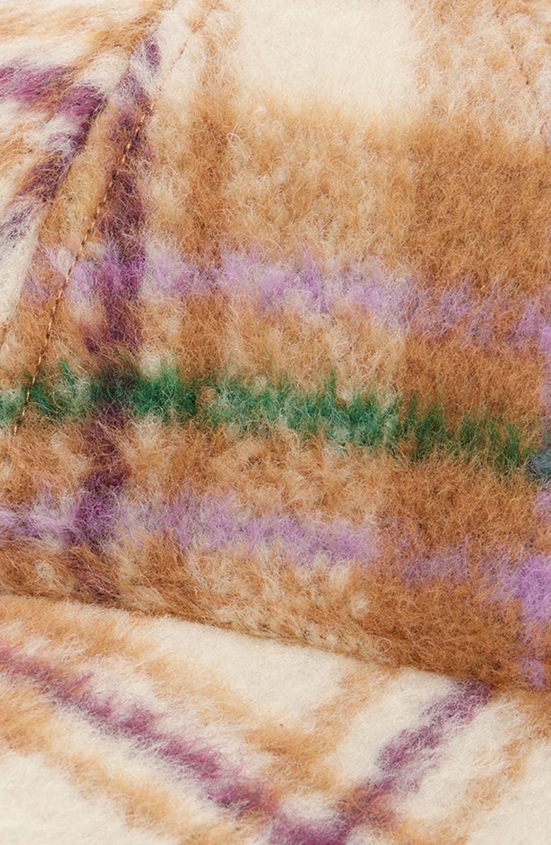 Treasure & Bond Brushed Plaid Baseball Cap, Alternate, color, Tan Plaid