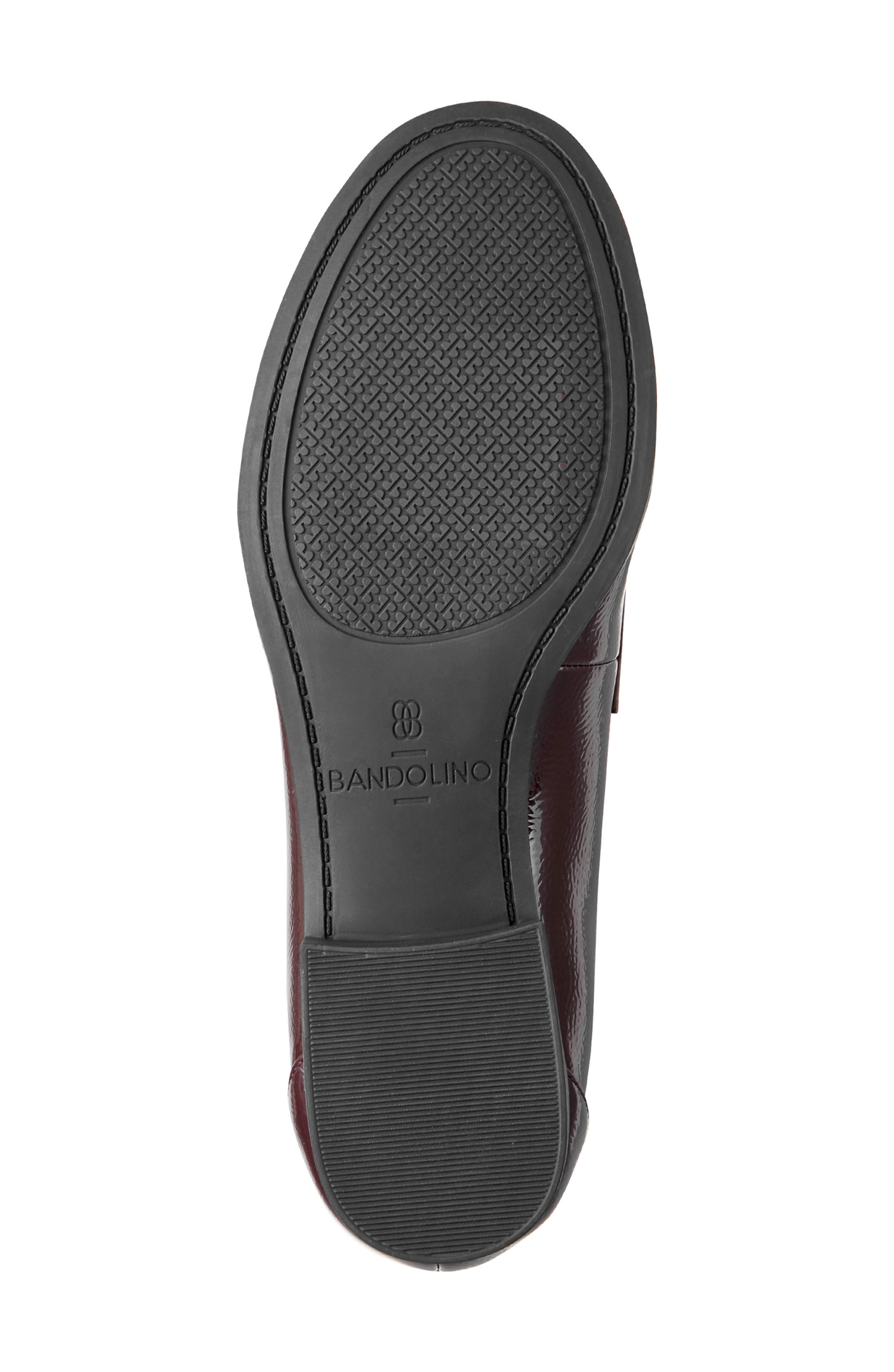 Irka Faux Patent Loafer, Alternate, color, GARNET