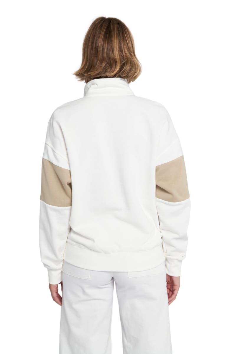ELLE Collection Rugby Pullover Sweatshirt Graphic, Alternate, color, Latte