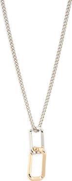 AllSaints Hex Charm Pendant Necklace