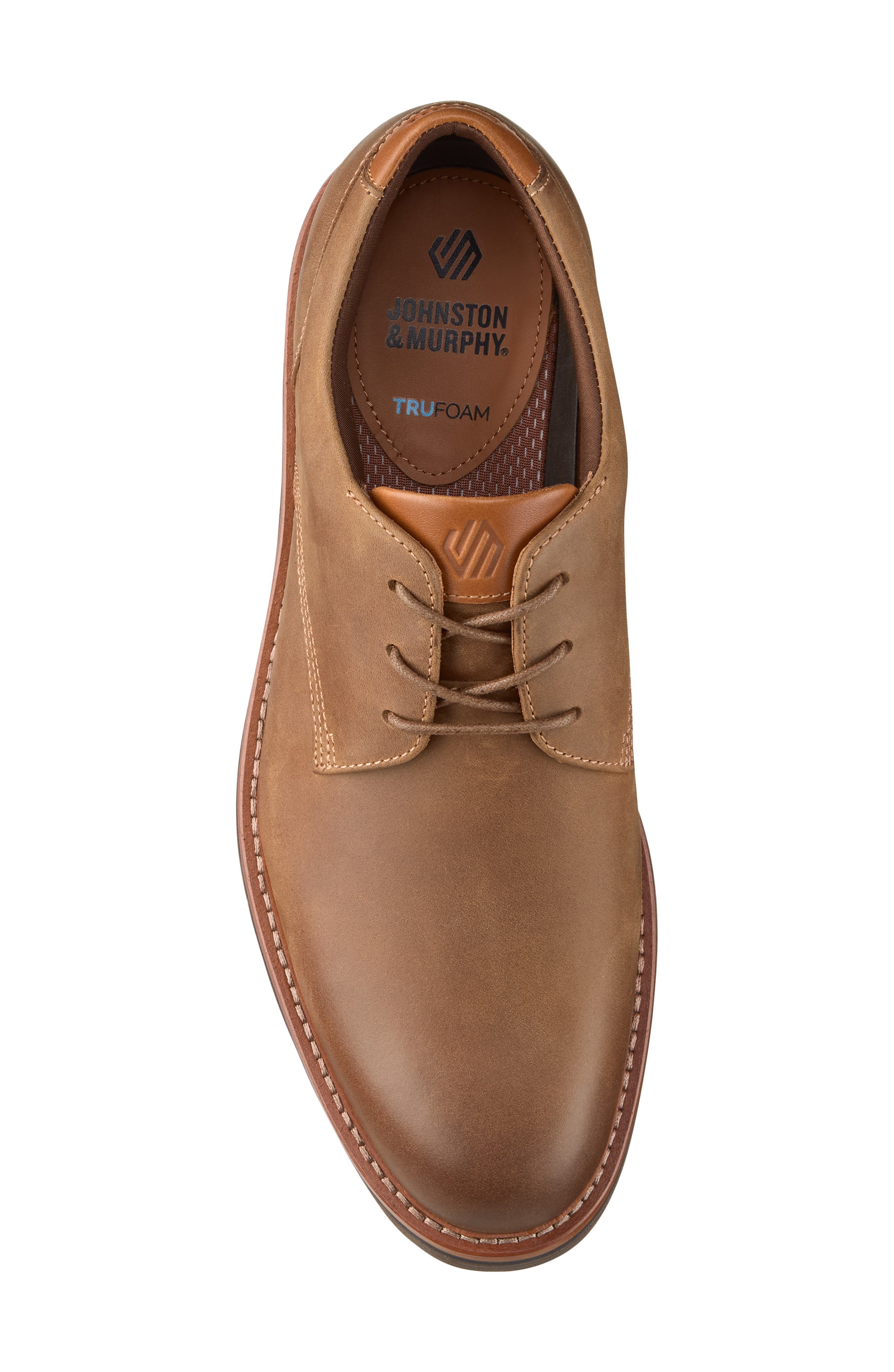 Tyson Plain Toe Derby, Alternate, color, BROWN OILED FULL GRAIN