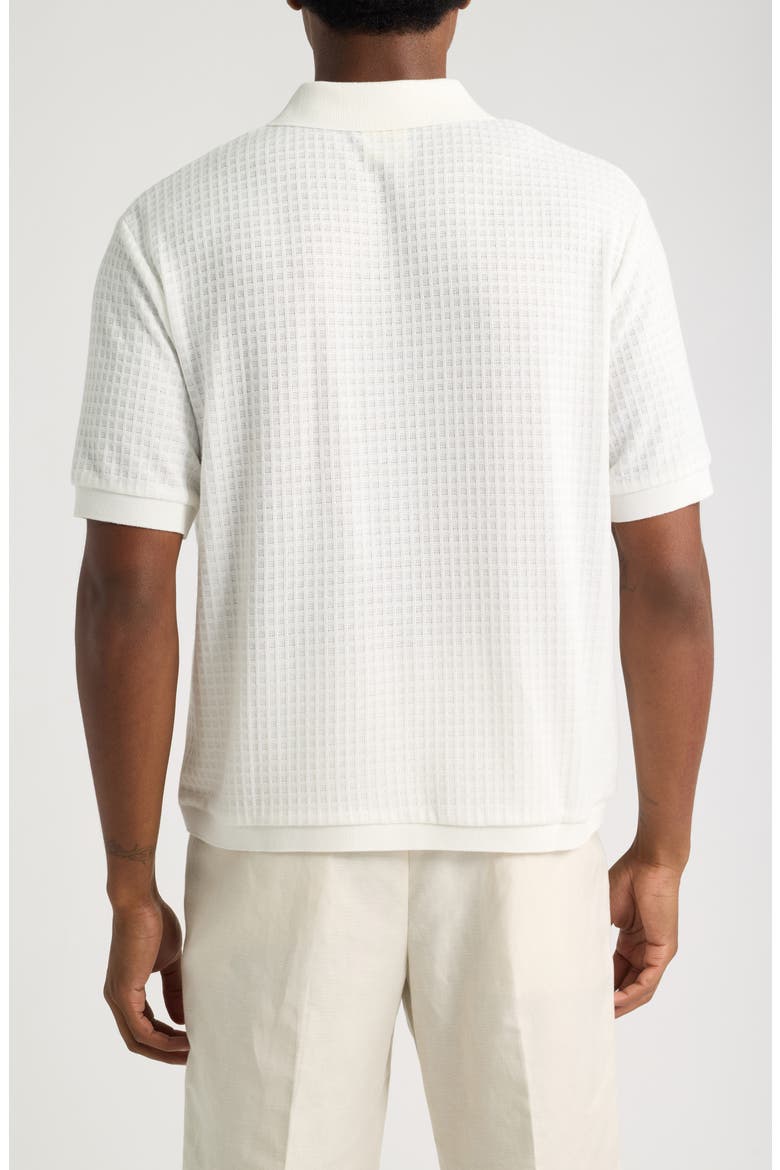 Victor Micro Check Polo, Alternate, color, WHITE