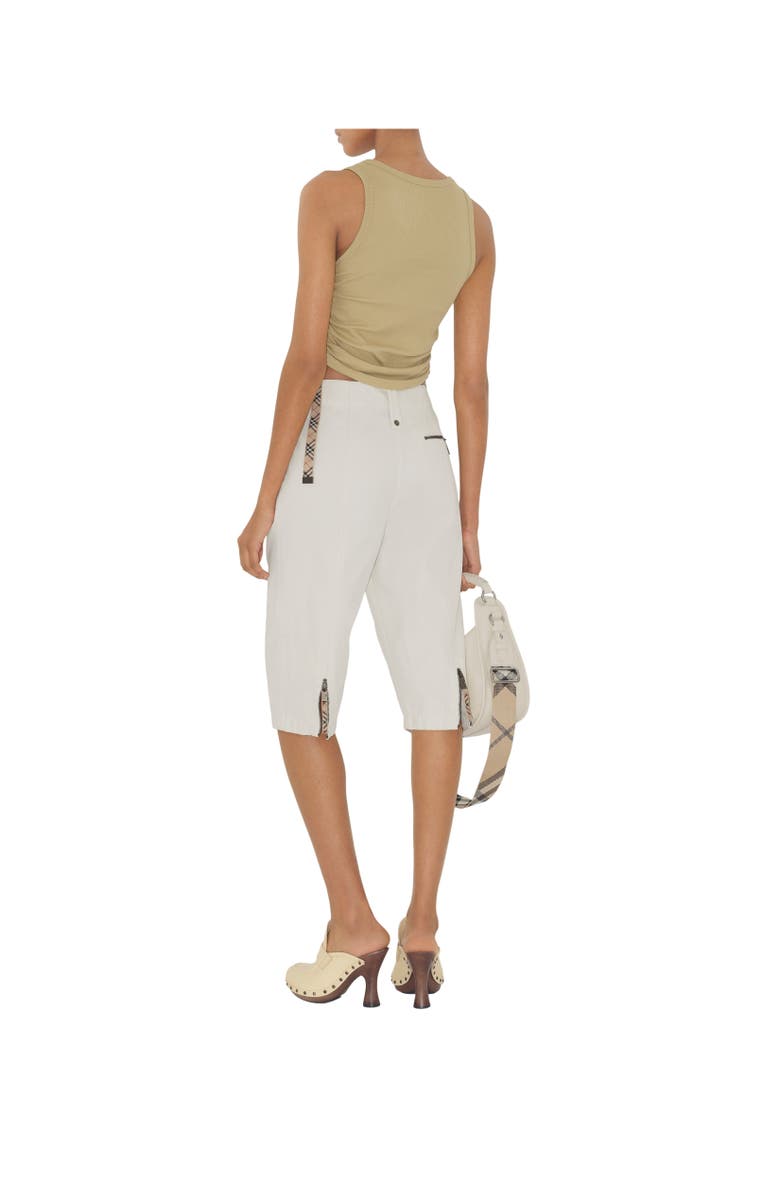 Burberry Festival Cotton Blend Tank Top, Alternate, color,