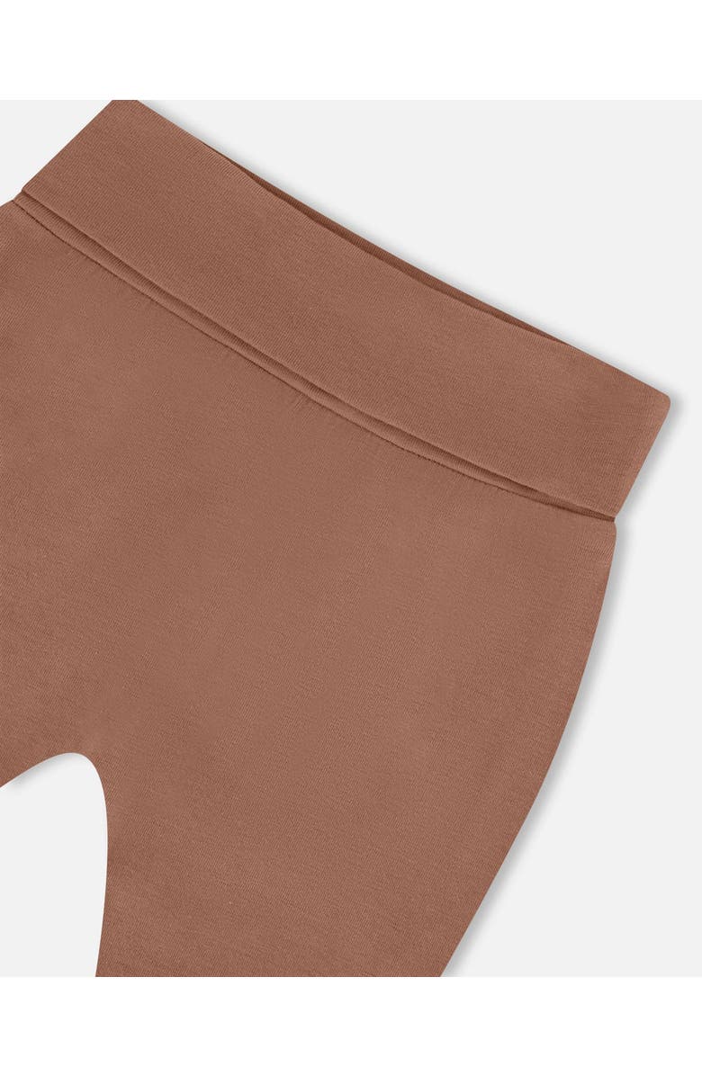 Deux par Deux Baby Boy's Printed Organic Cotton Top And Pant Set Brown, Beige, And Monkey, Alternate, color, 