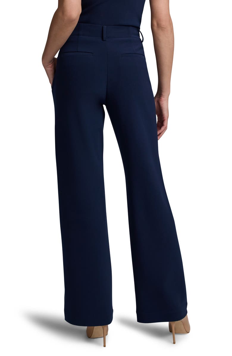 NIC+ZOE Scuba Knit Wide Leg Pants, Alternate, color, Dark Indigo