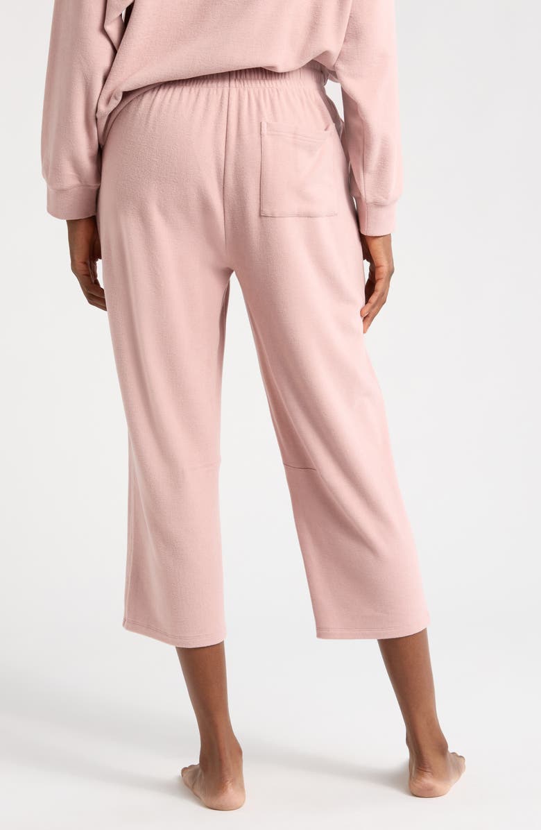 Barefoot Dreams<sup>®</sup> Malibu Collection<sup>®</sup> Brushed Fleece Pants, Alternate, color, Teaberry