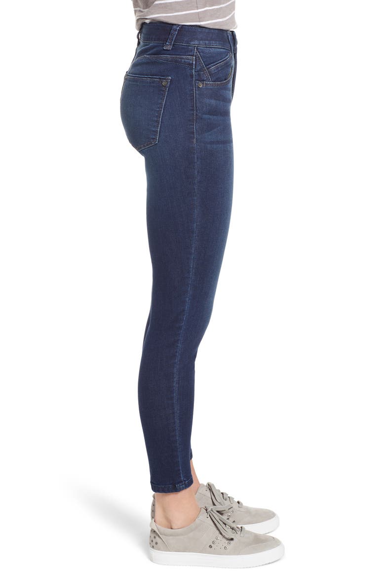 Ab-Solution High Rise Ankle Skinny Jeans (Nordstrom Exclusive), Alternate, color, INDIGO