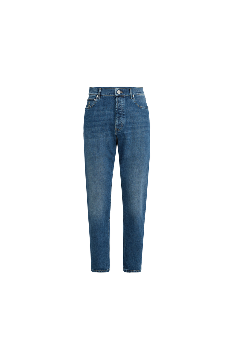 Brunello Cucinelli Comfort denim trousers, Alternate, color, Medium Denim