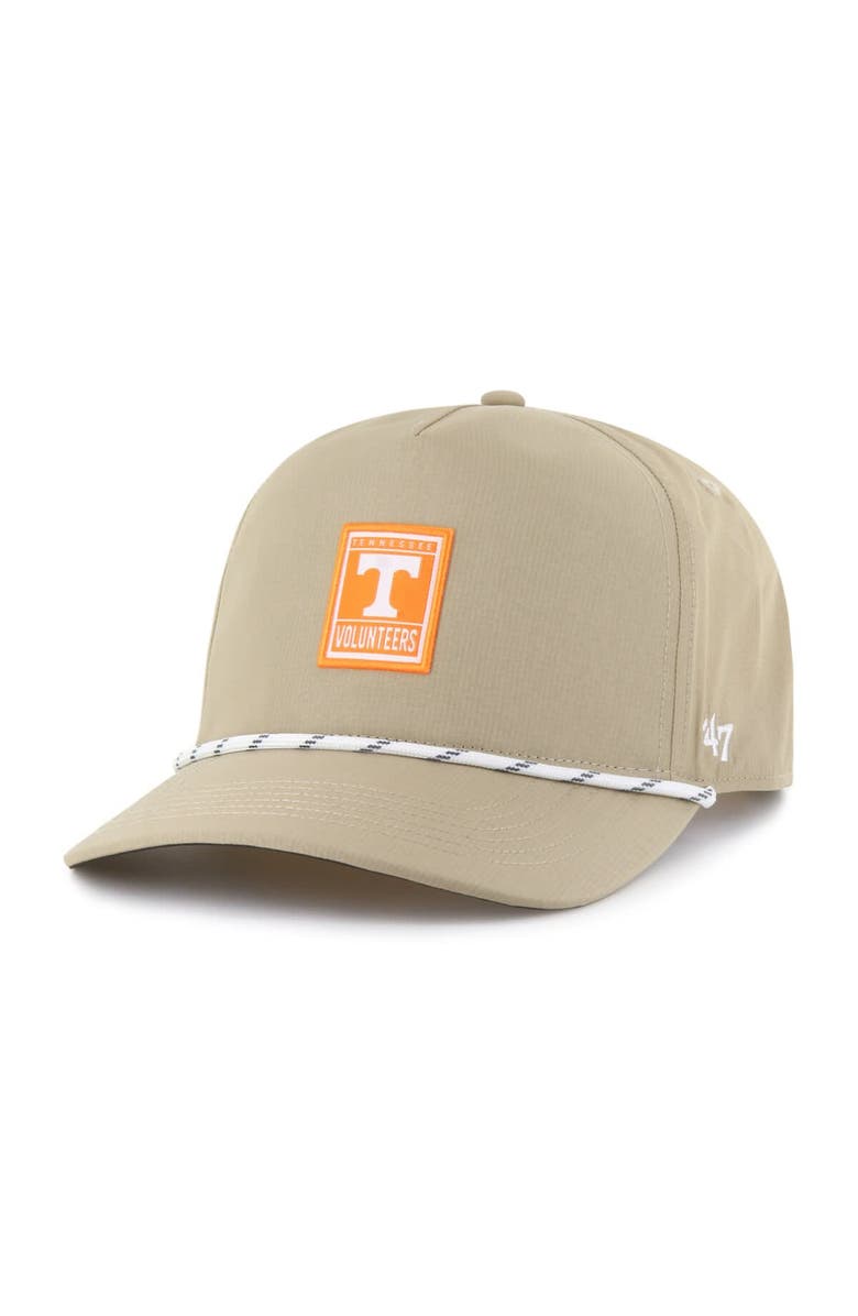 '47 Men's '47 Khaki Tennessee Volunteers Cozumel Hitch brrr Adjustable Hat, Main, color, 